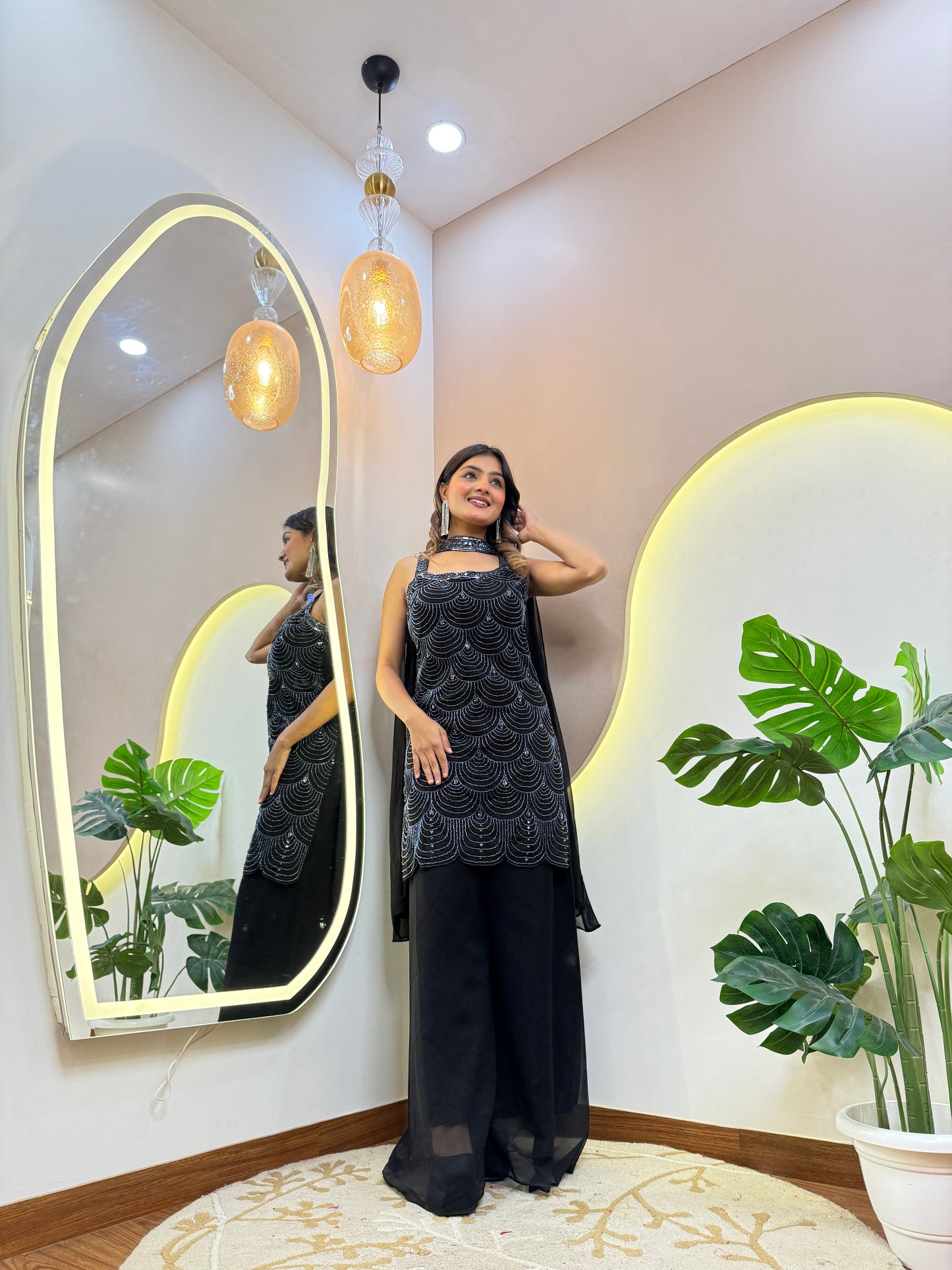 "NIDA" SHARARA SUIT