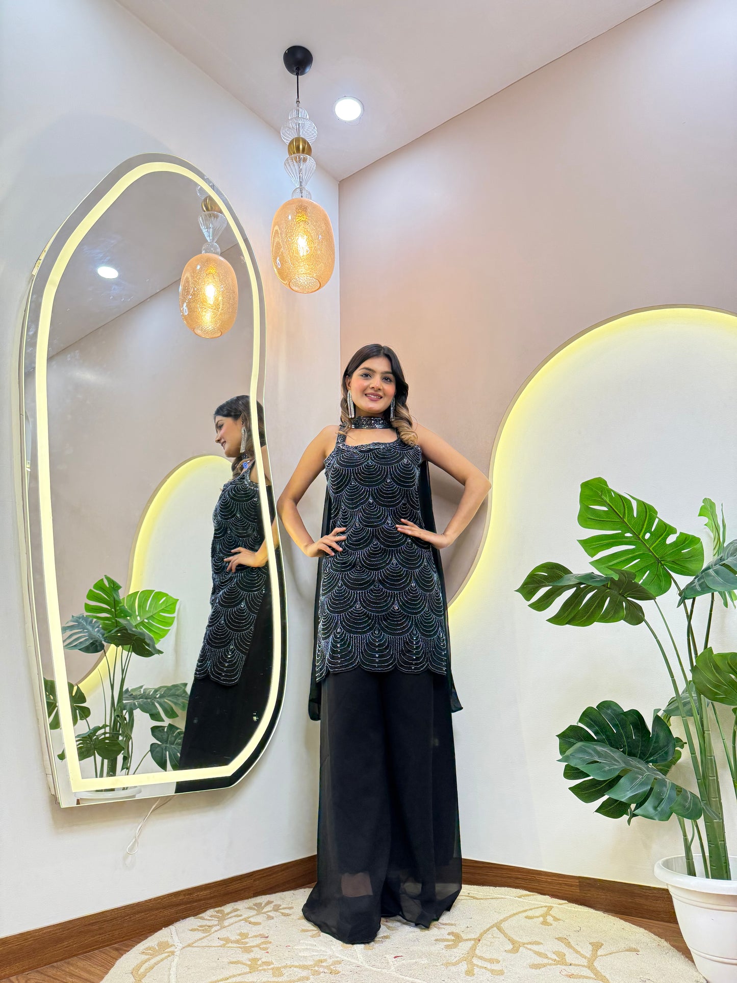 "NIDA" SHARARA SUIT