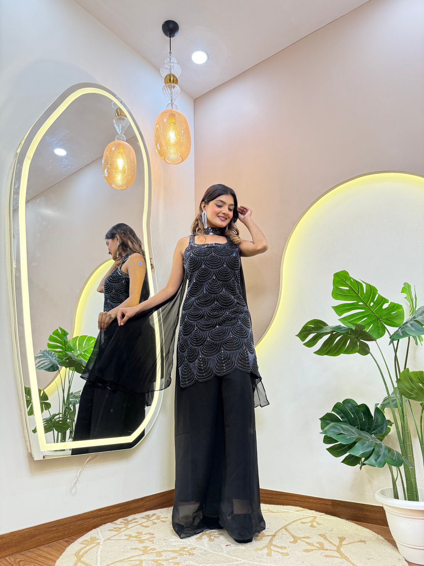 "NIDA" SHARARA SUIT