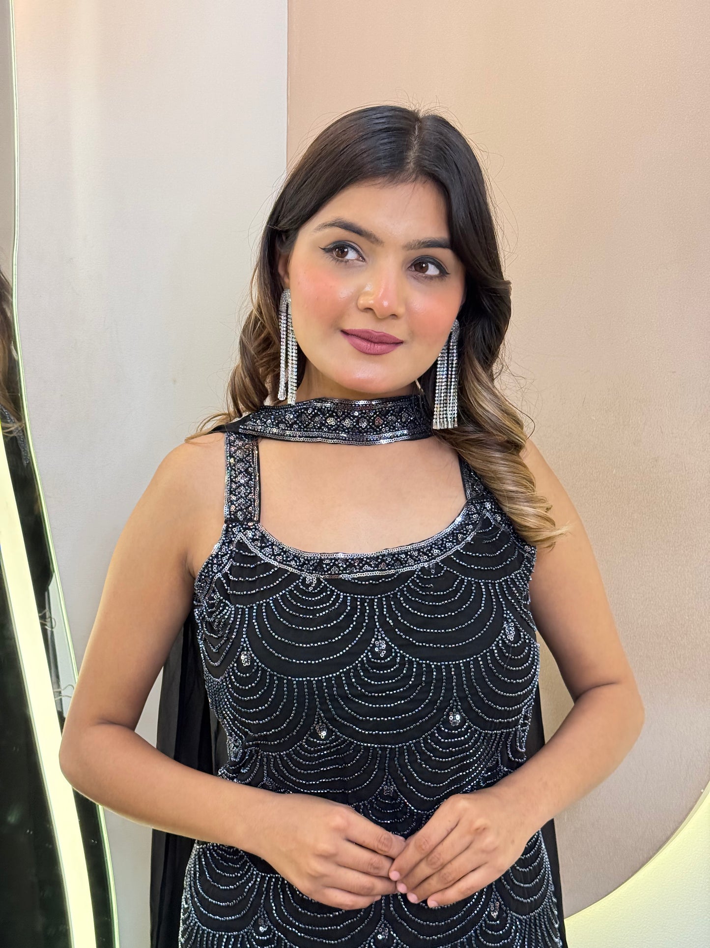 "NIDA" SHARARA SUIT
