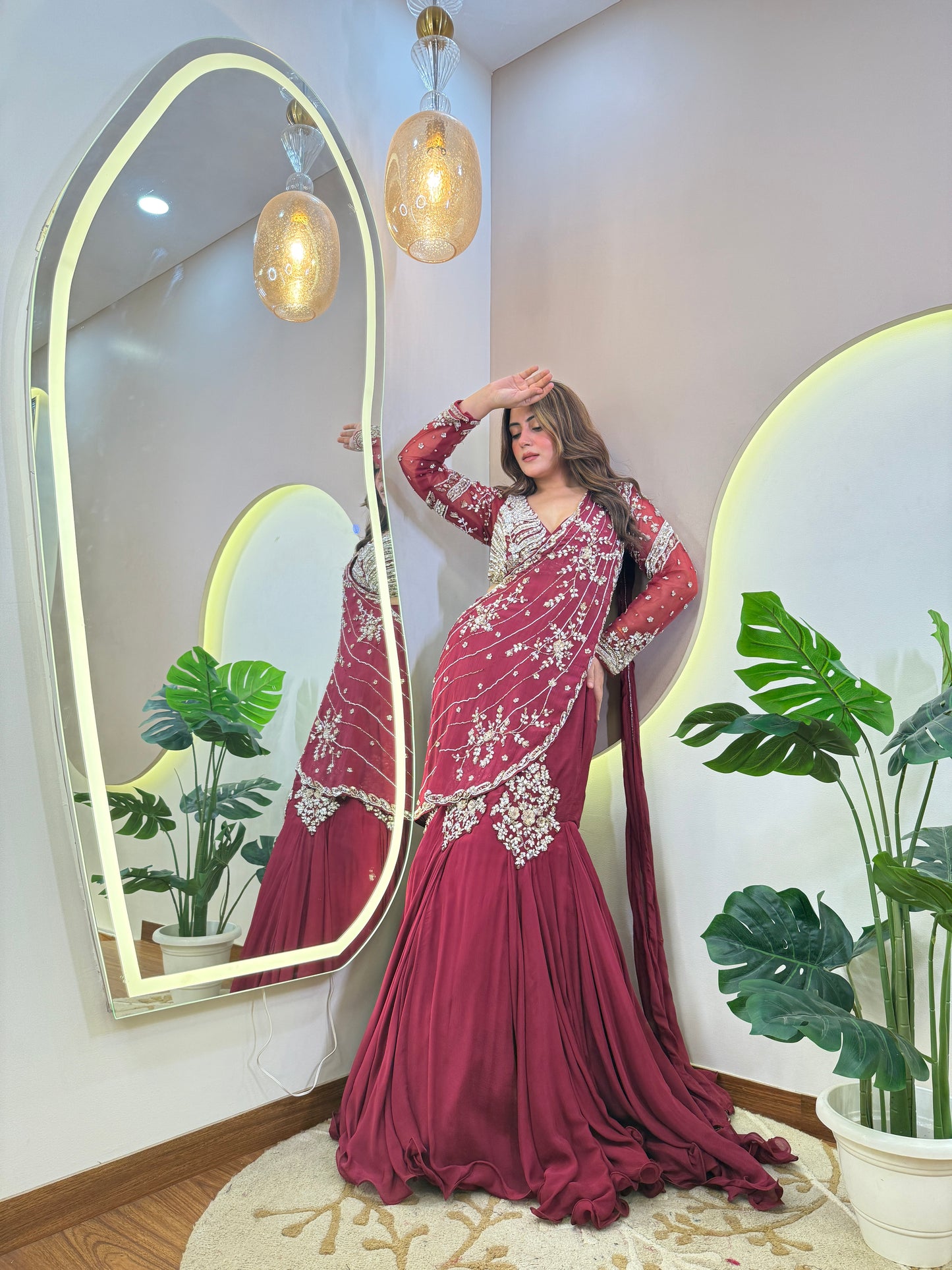 "NAZIYA " DRAPE SAREE
