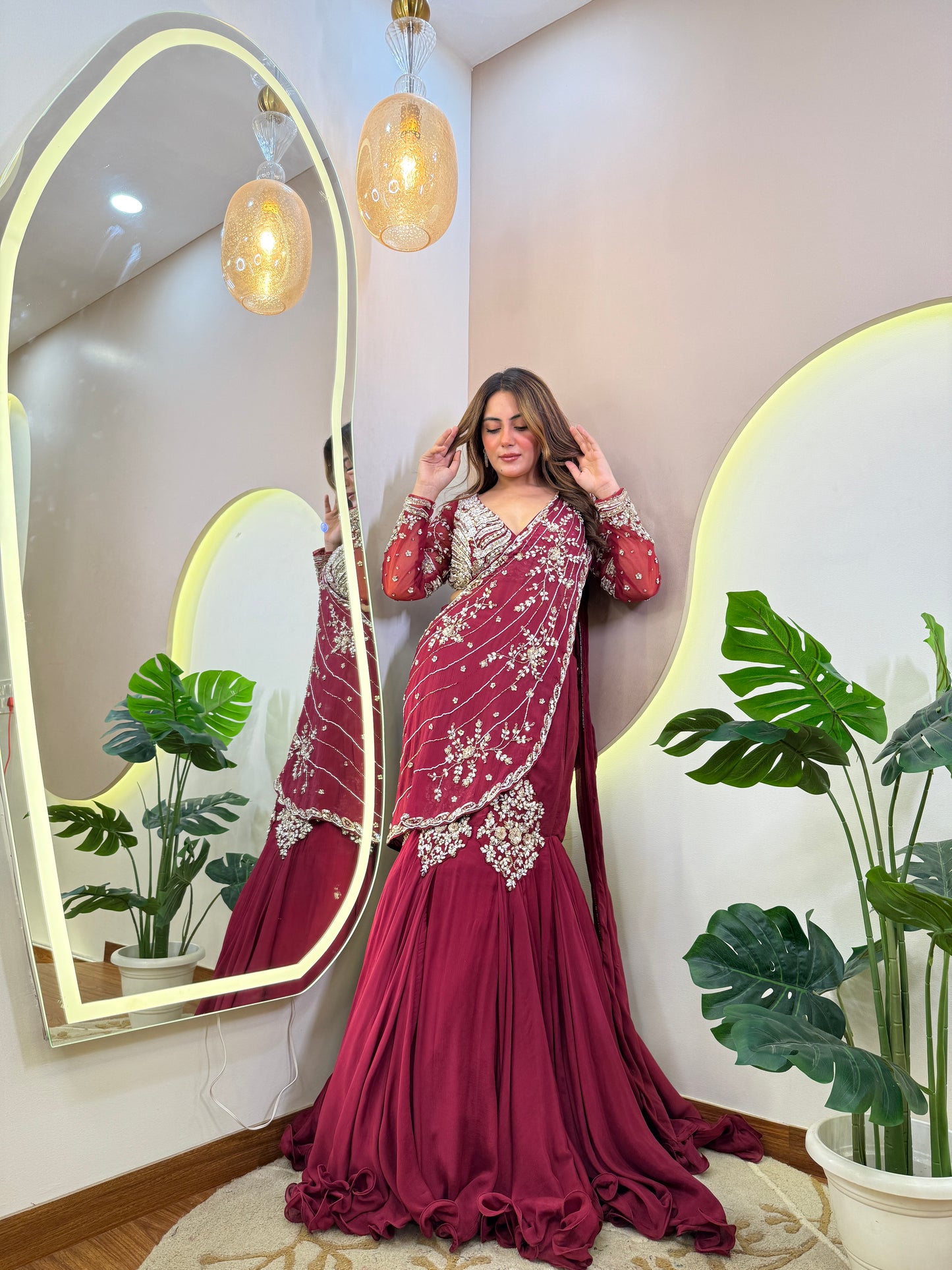 "NAZIYA " DRAPE SAREE