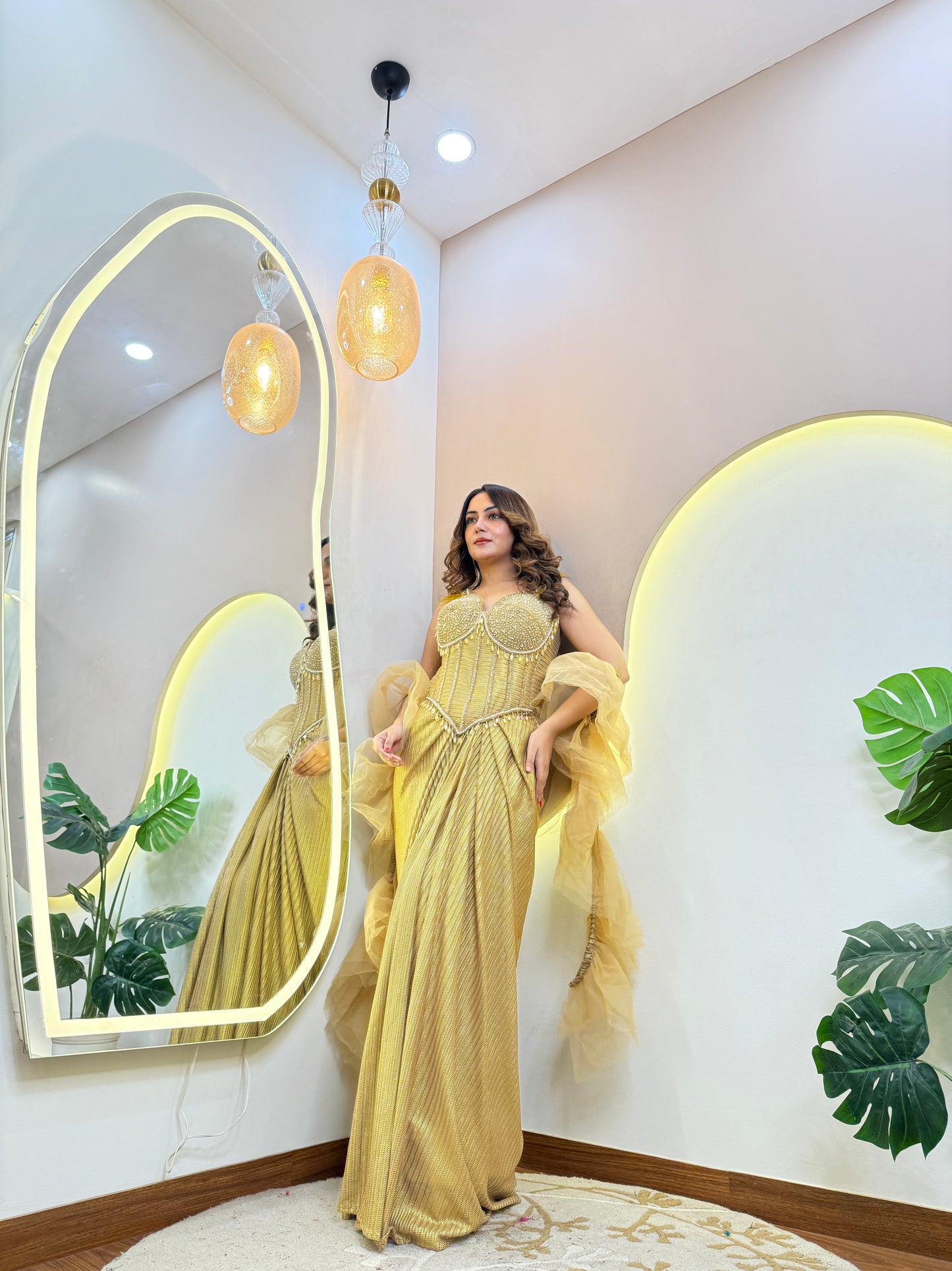 "DHOTI STYLE " CORSET 3 PC