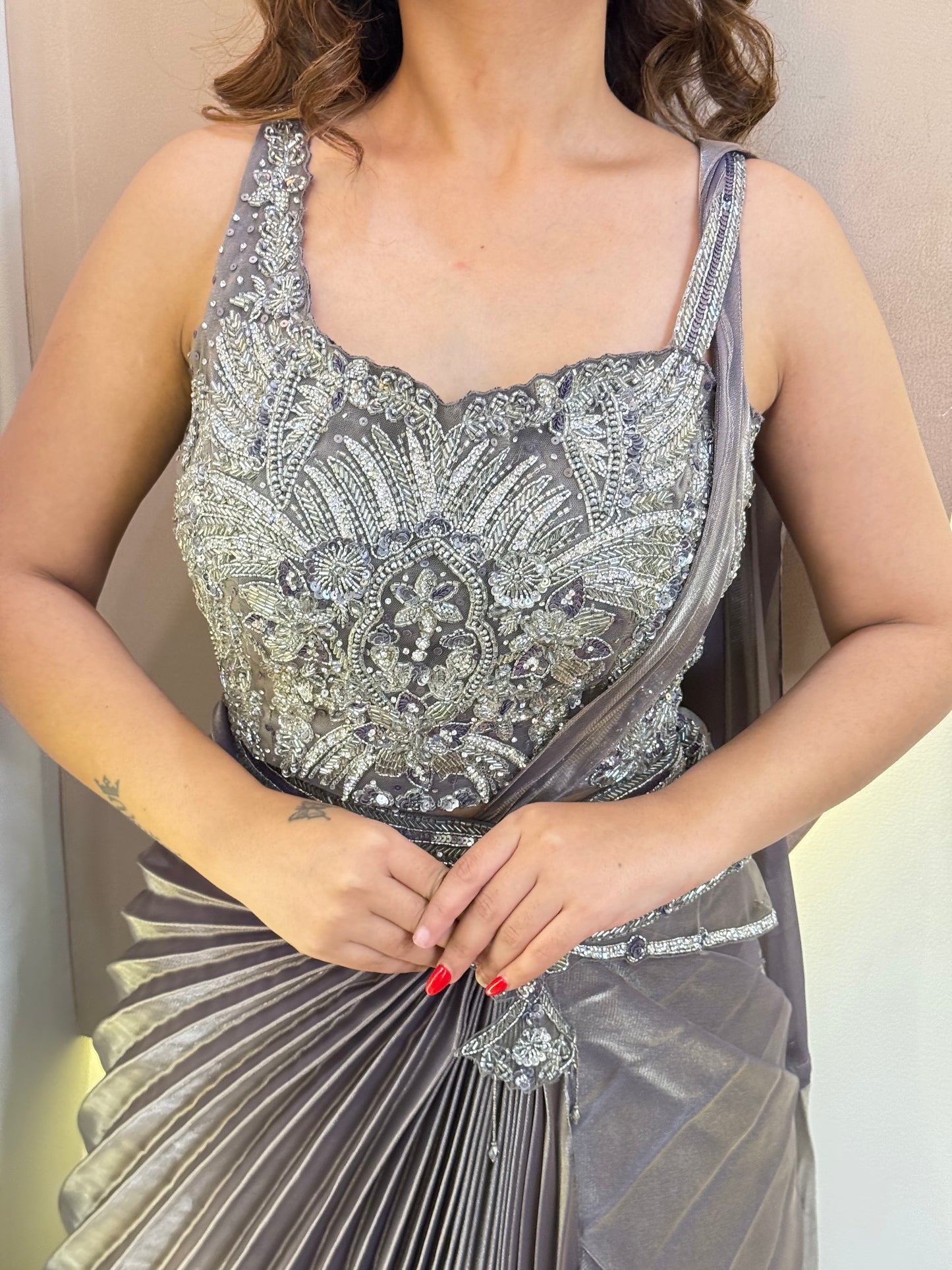 ZUBEDA OUTFIT CROP TOP SKIRT