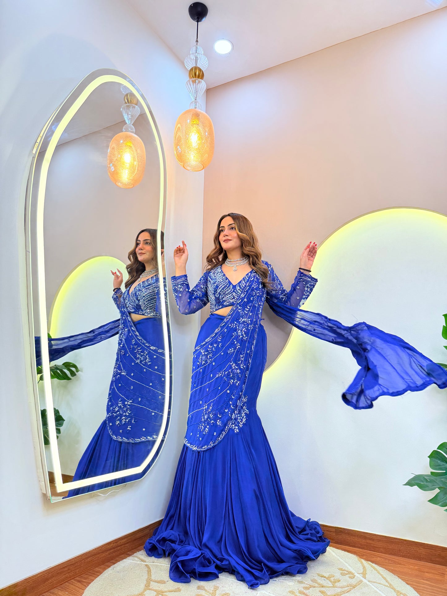 "NAZIYA " DRAPE SAREE