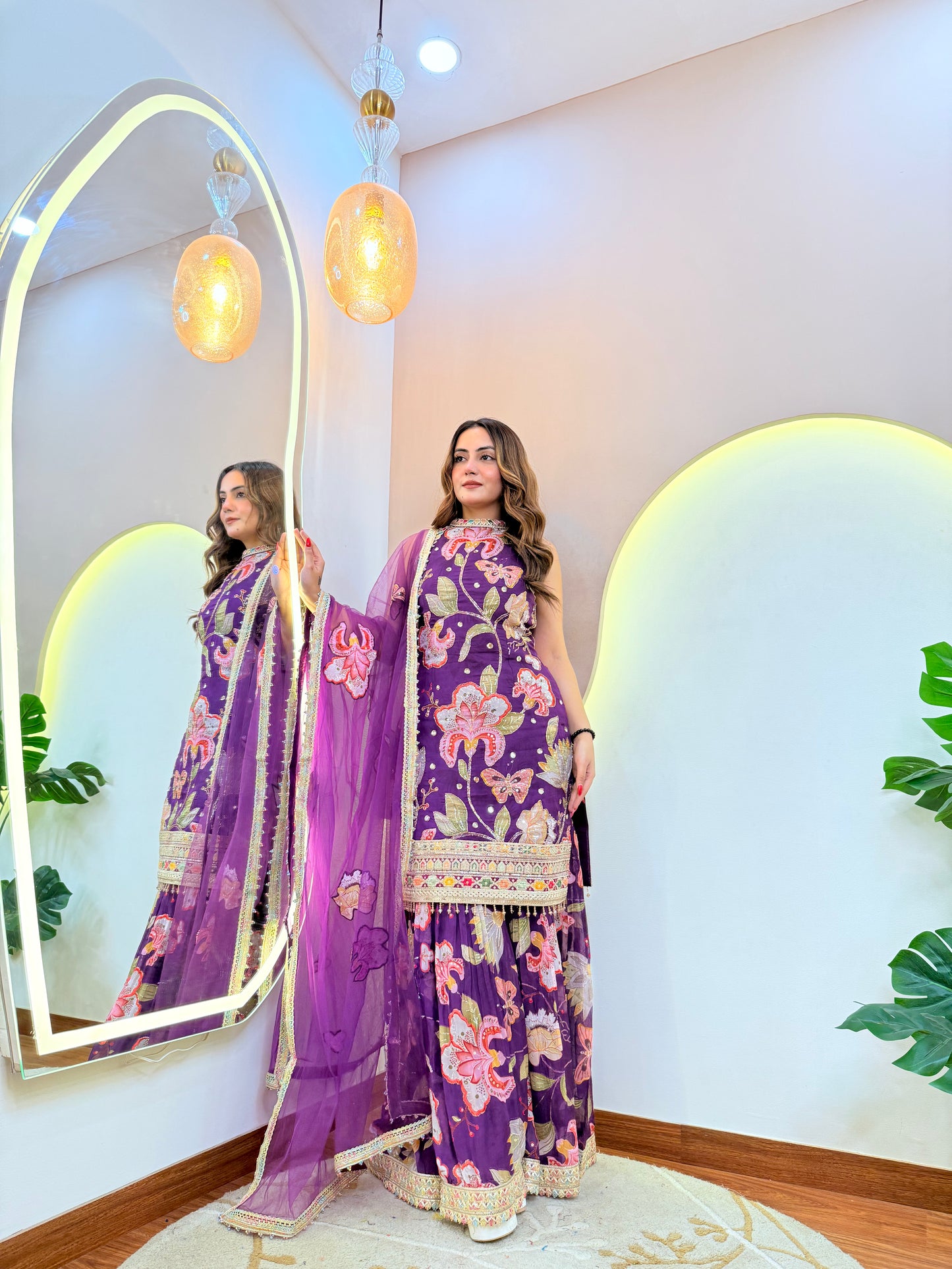 " FARIDA" SHARARA SUIT