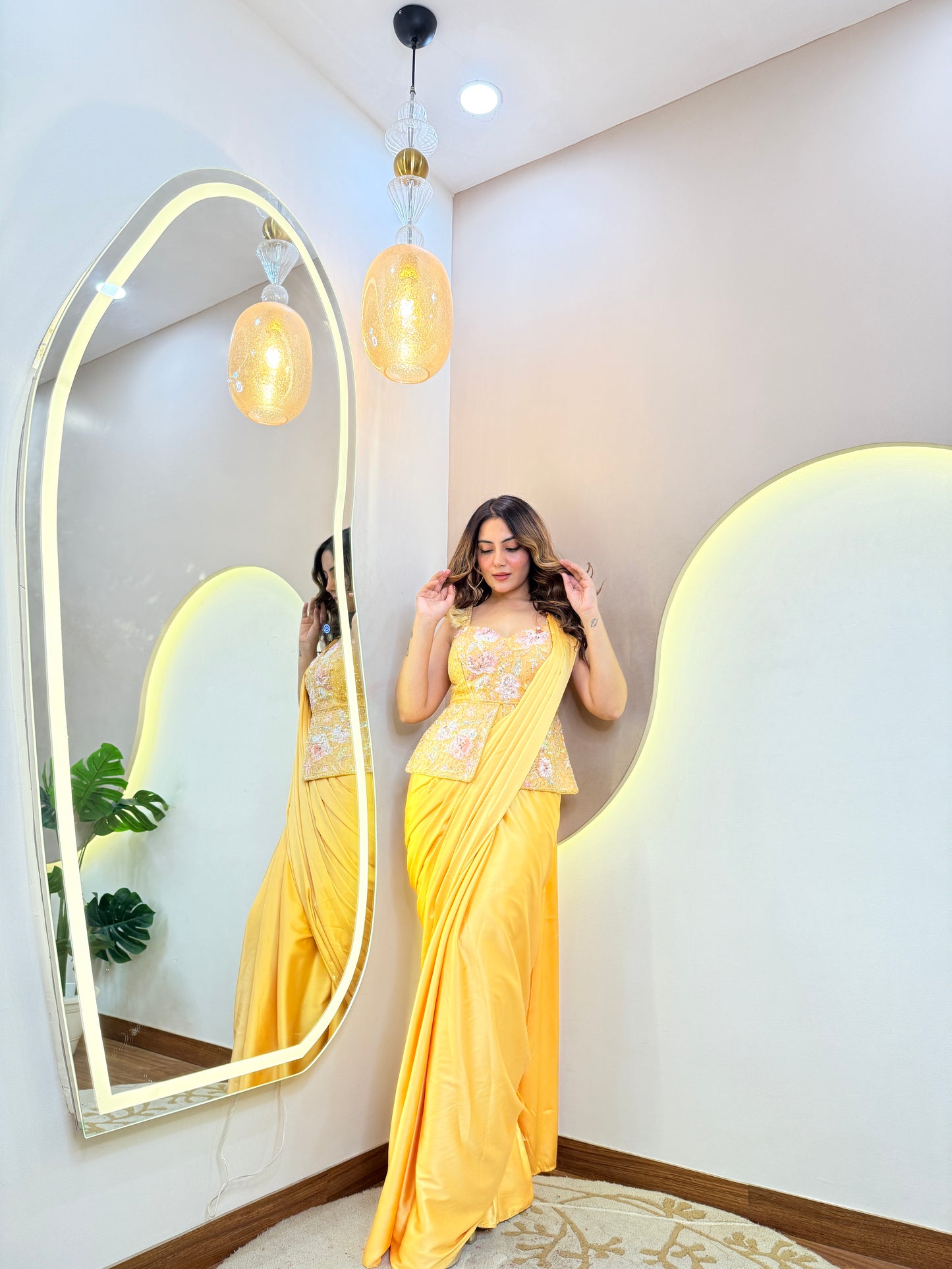 CORD SET OUTFIT" DRAPE SAREE