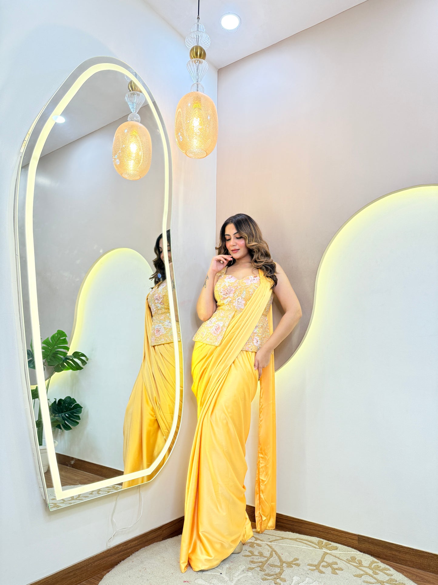 CORD SET OUTFIT" DRAPE SAREE