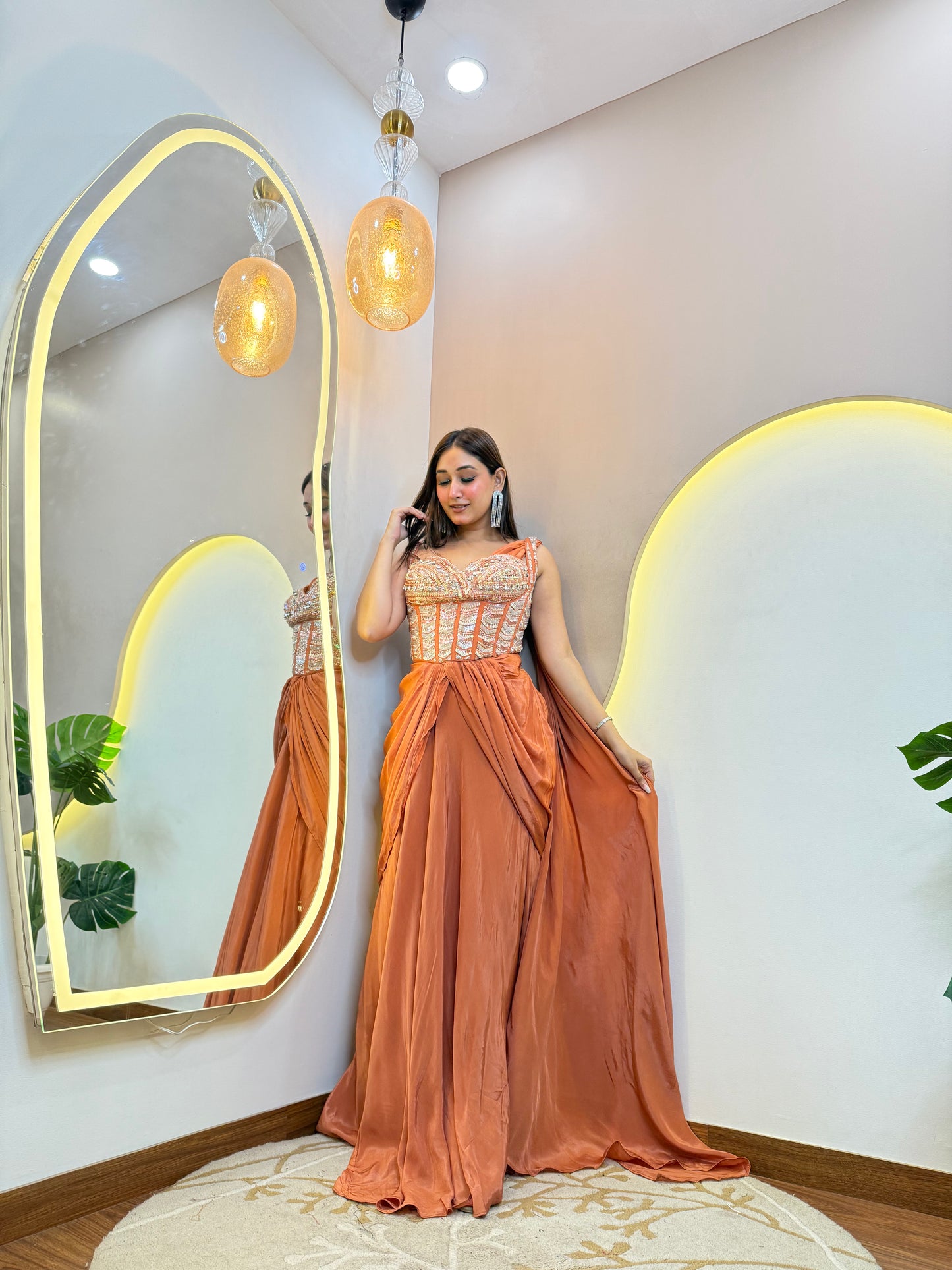 "NOURA " DRAPE SAREE