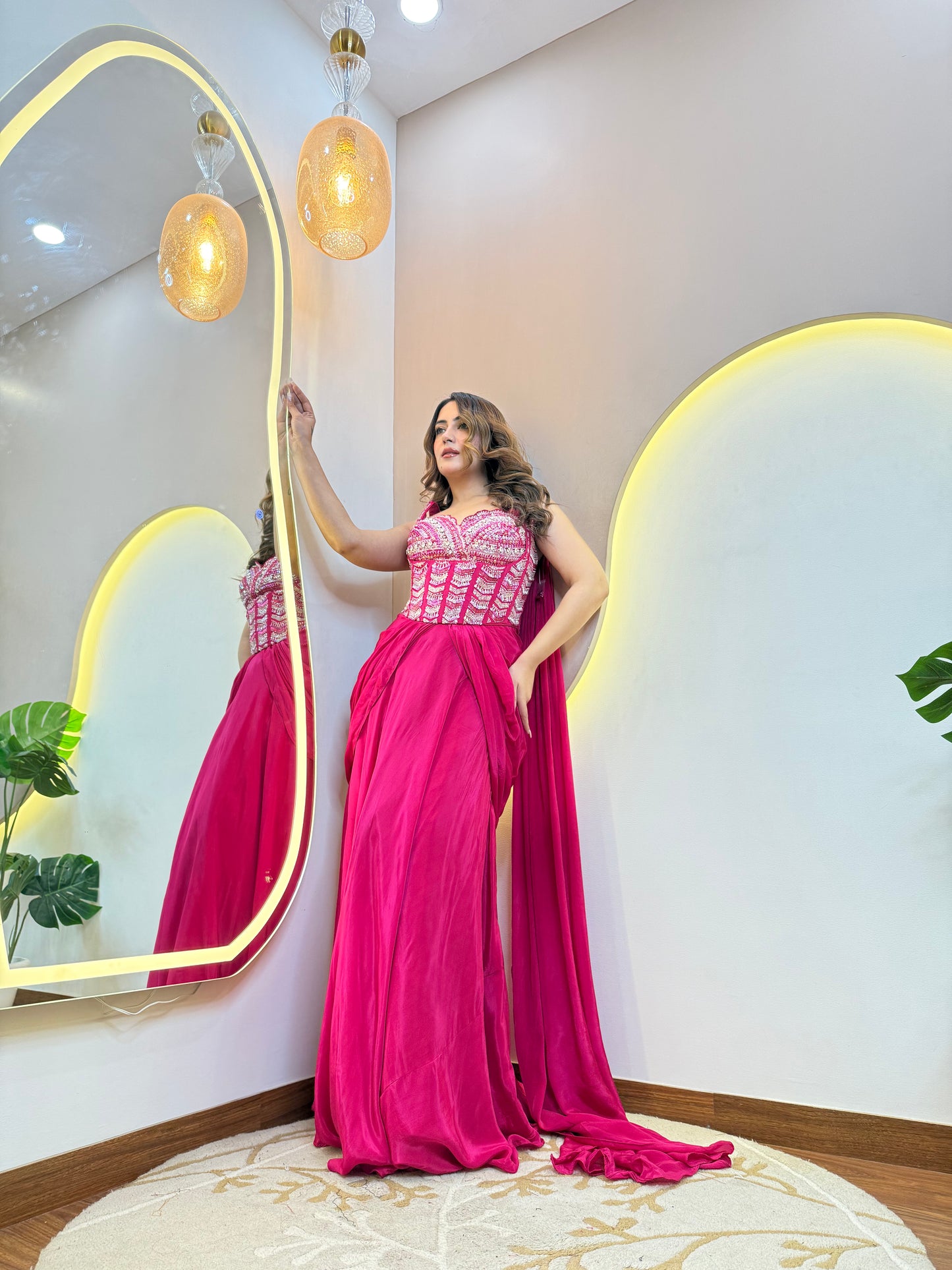 "NOURA " DRAPE SAREE