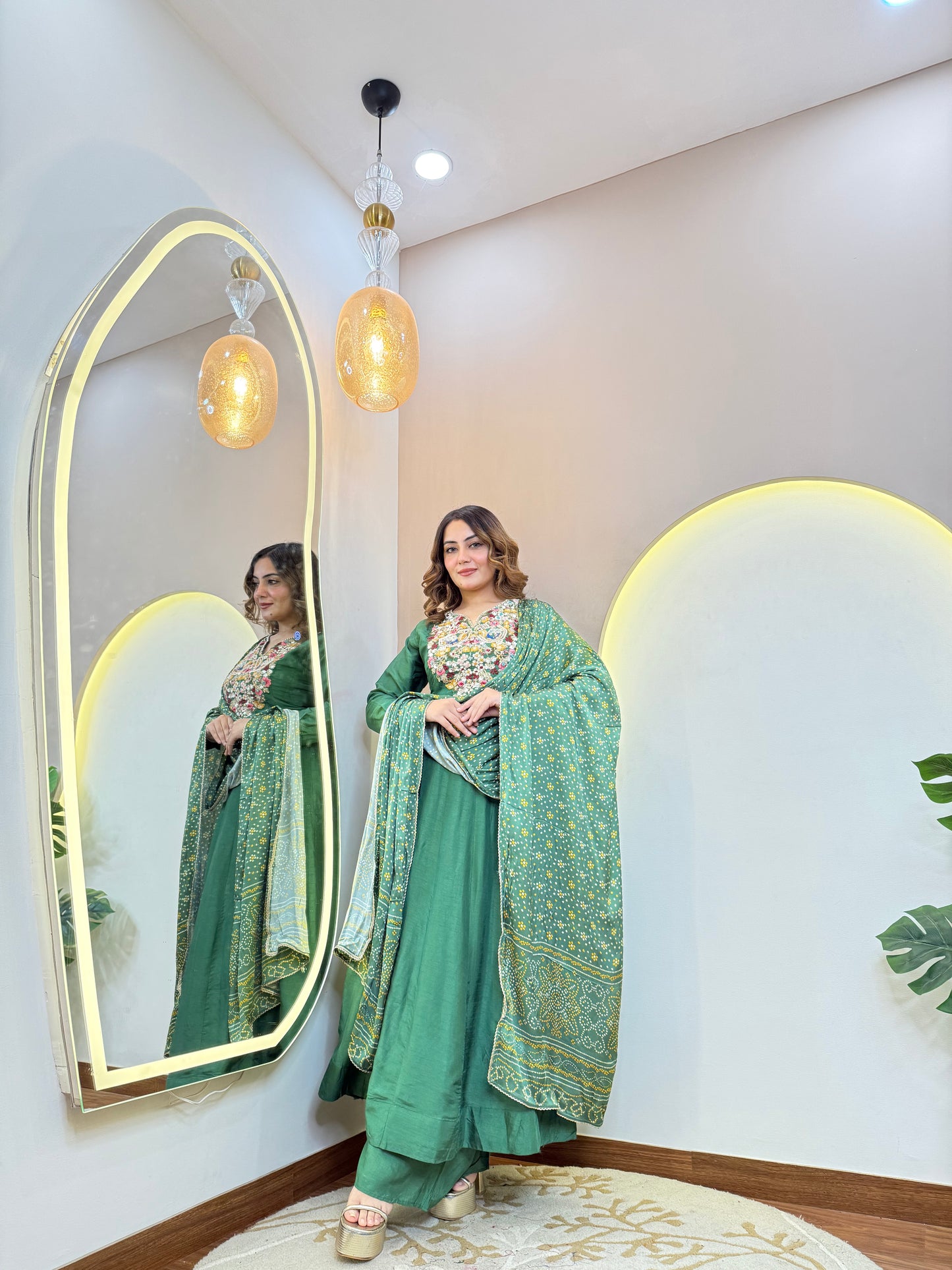 "WAHEEDA " ANARKALI GOWN