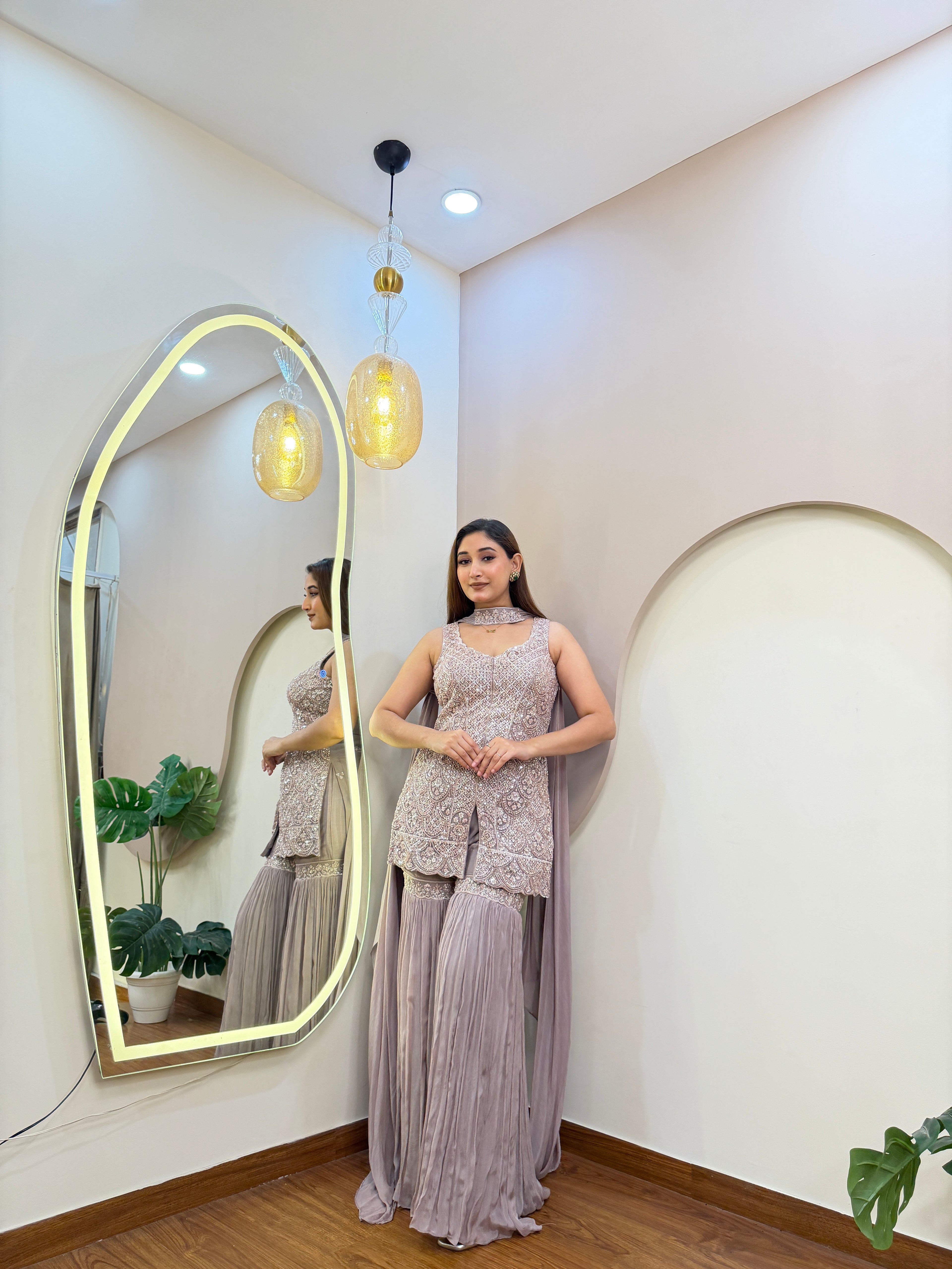 E363 3PC SHARARA SUIT