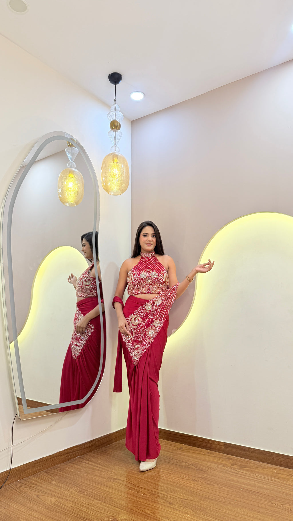 F177 PRE DRAPE SAREE