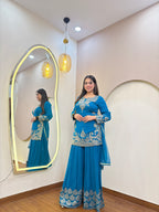 E104 3PC SHARARA SUIT