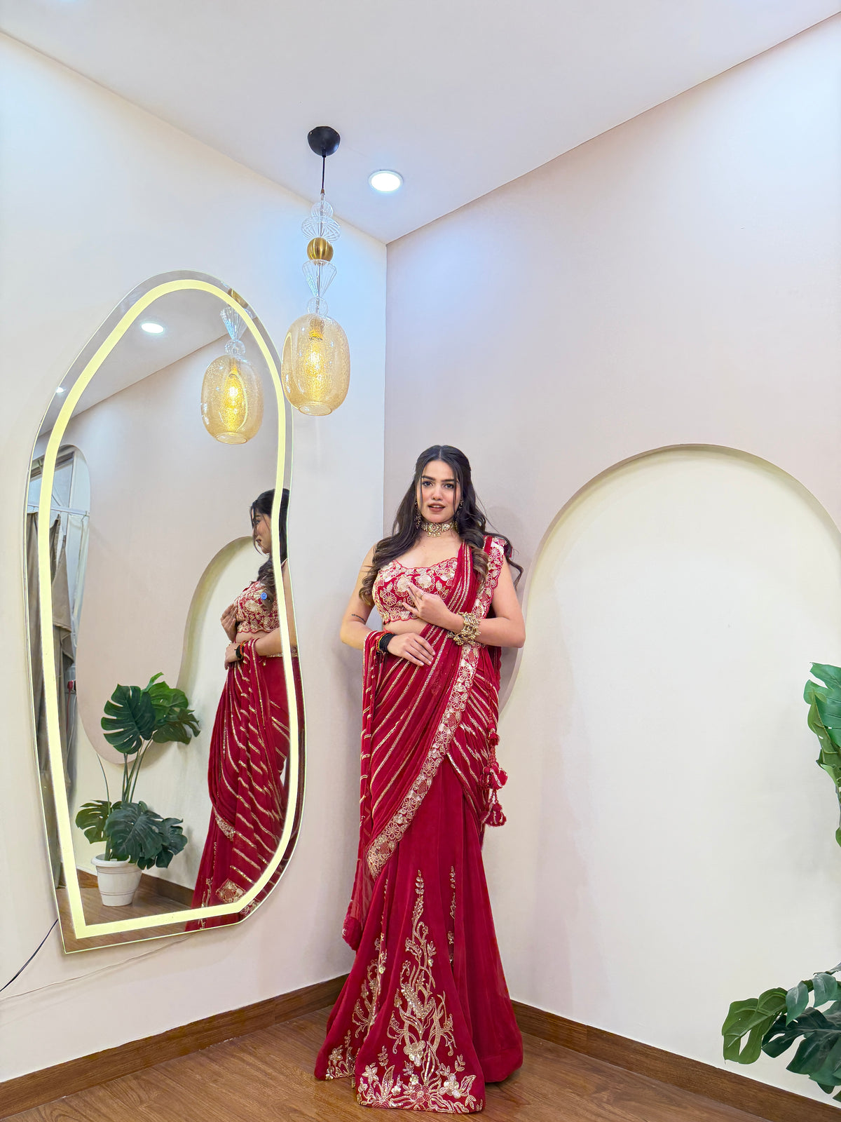 E175 KARWA SPECIAL LANCHA SAREE