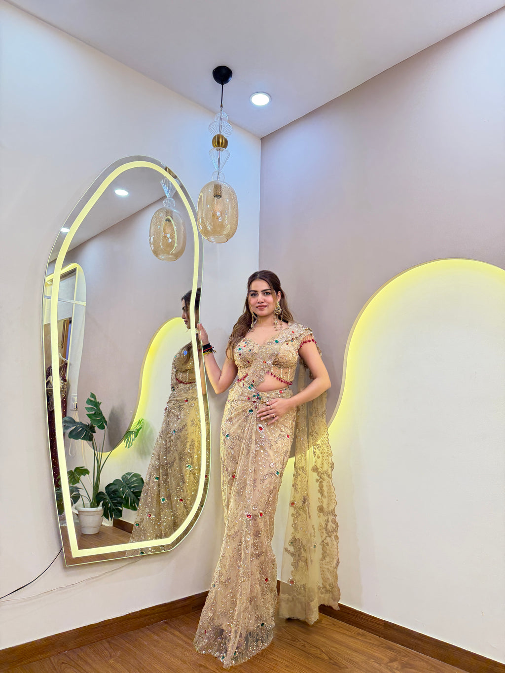 E796 PREMIUM DRAPE SAREE