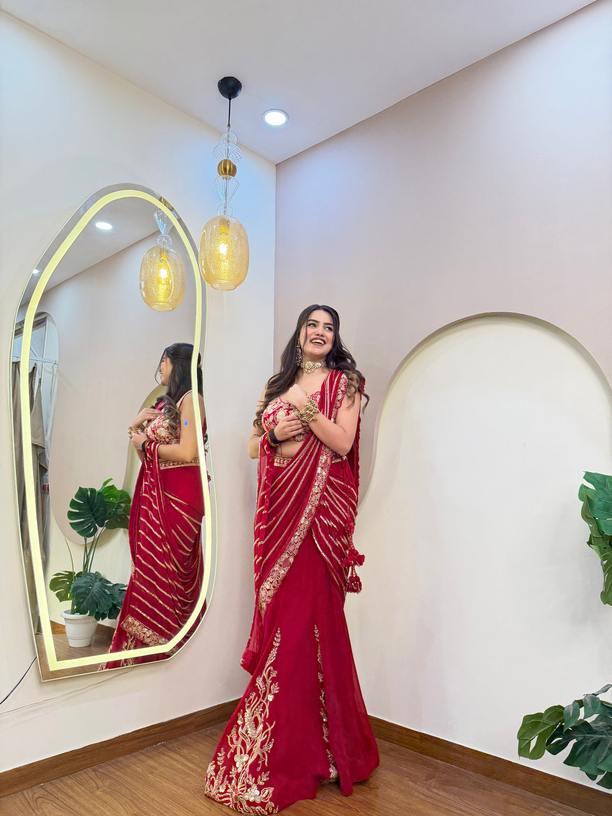 E175 KARWA SPECIAL LANCHA SAREE