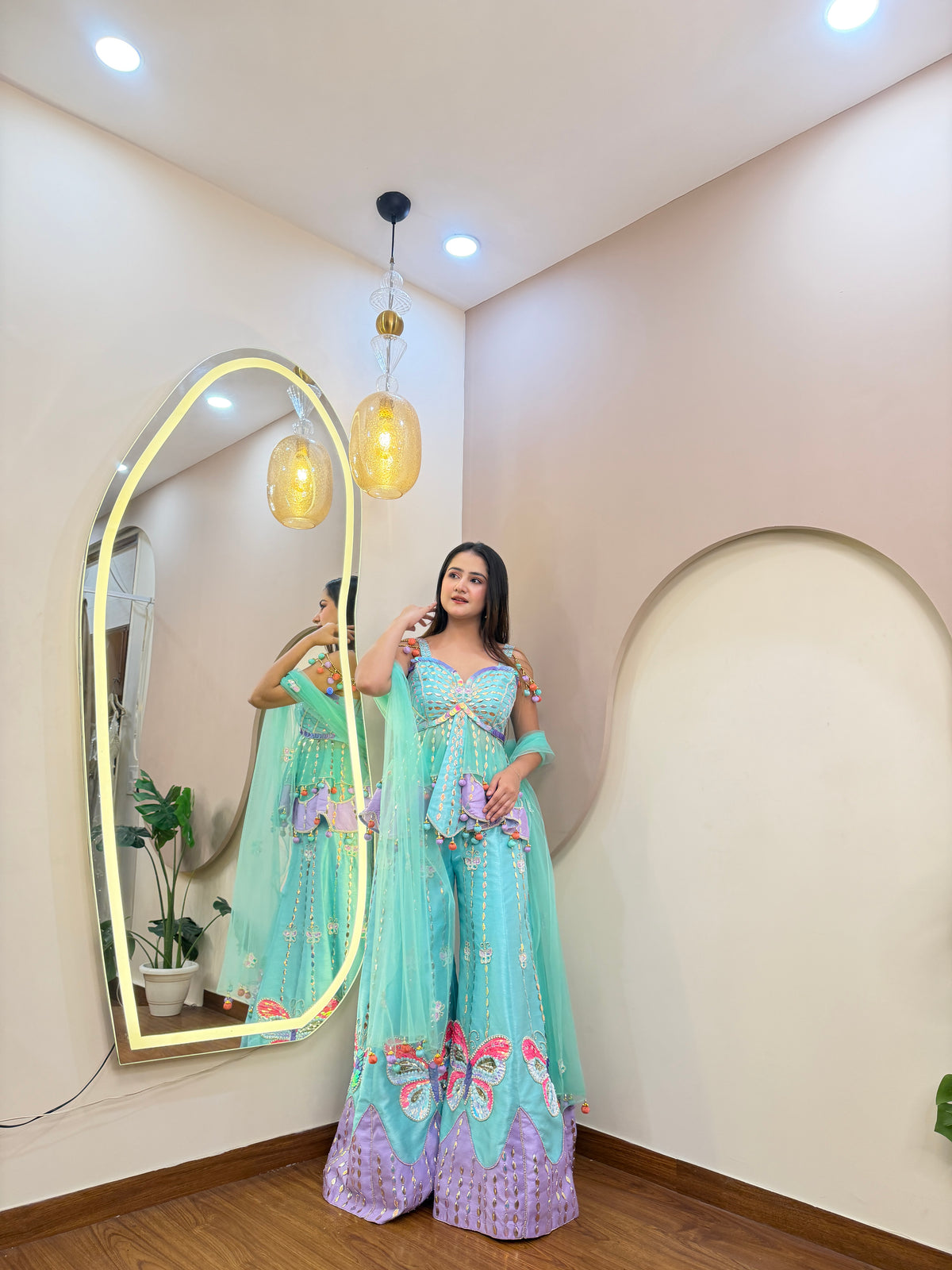 E406 AARFA REGAL SHARARA SET