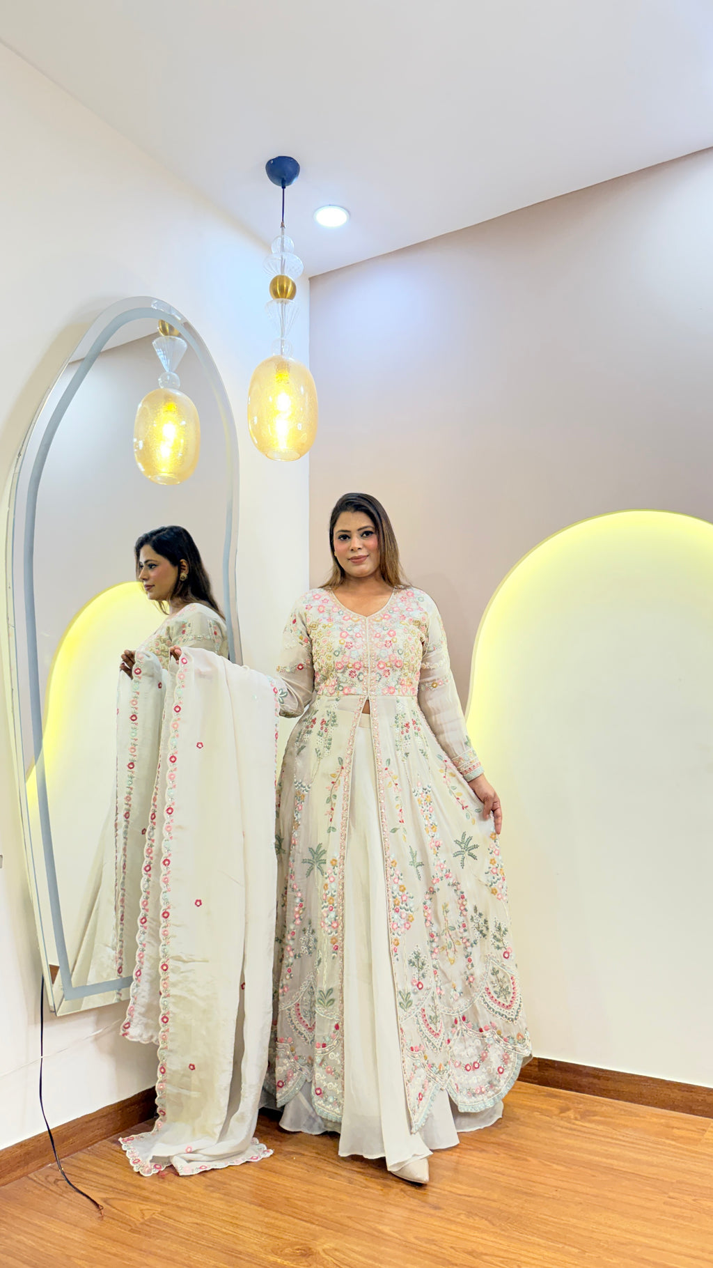 E932 3PC SKIRT ANARKALI SUIT