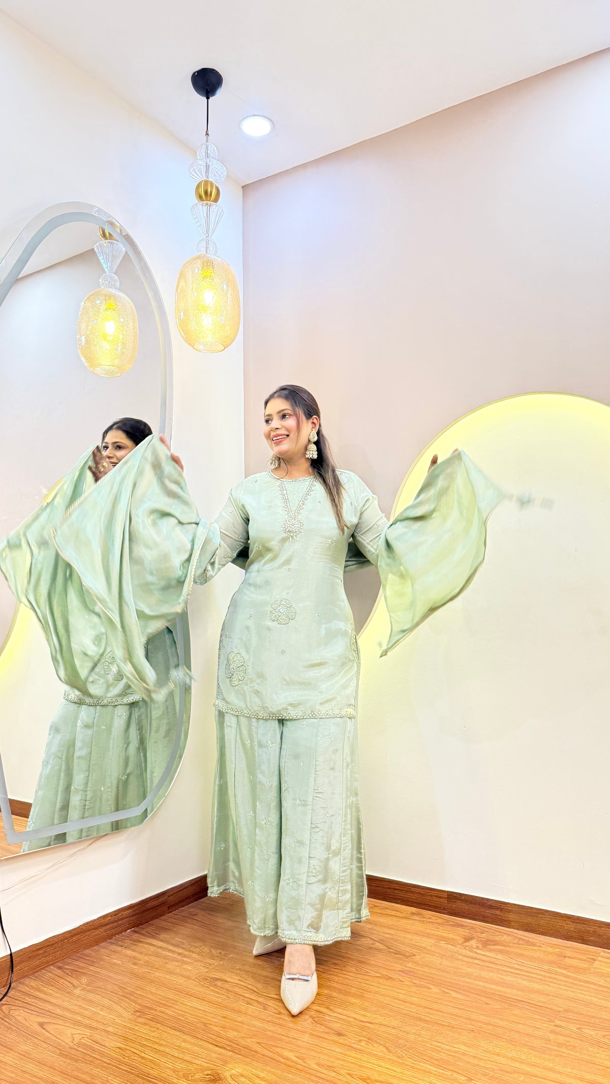 E136 3PC SHARARA SUIT