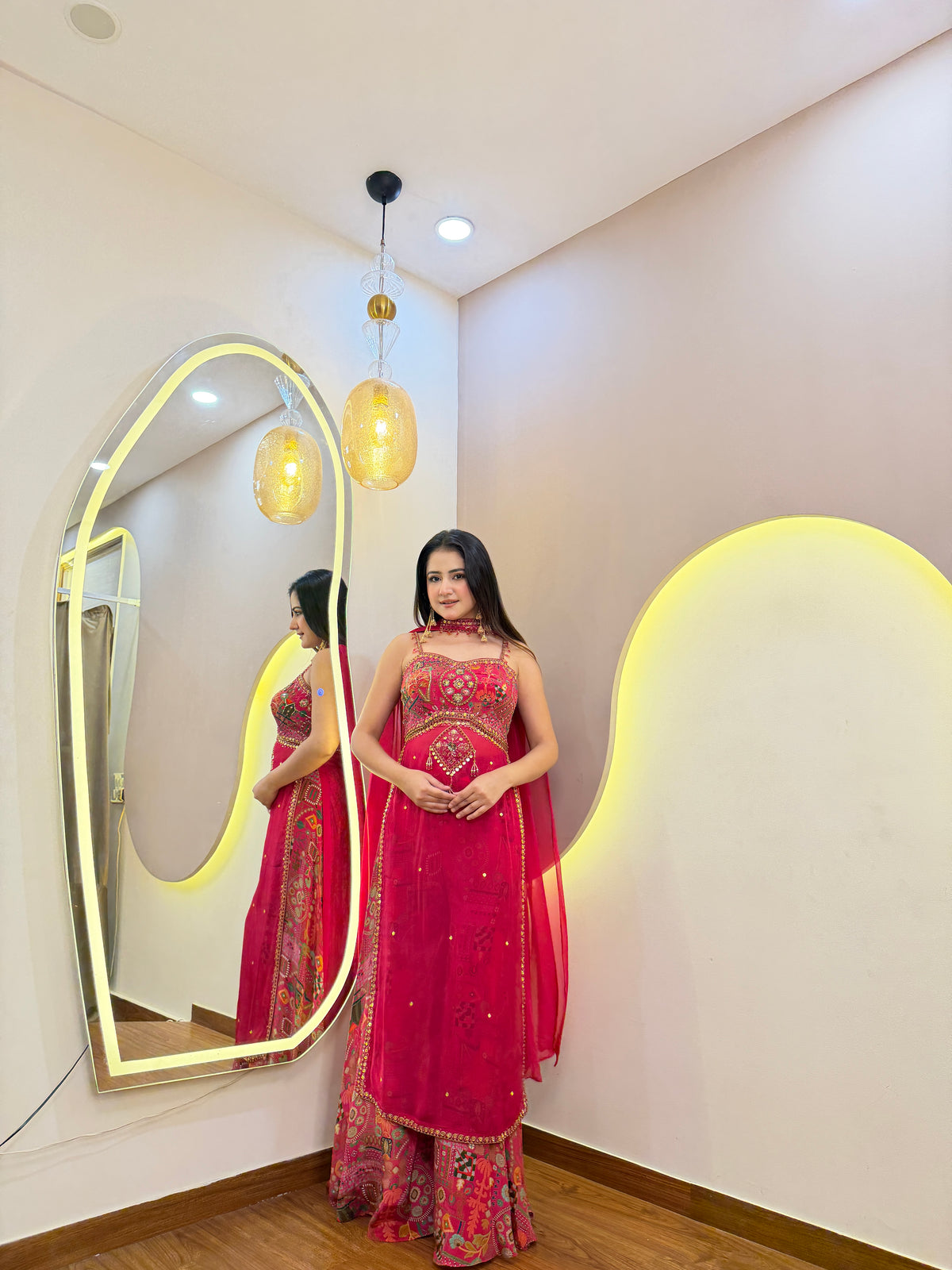 F69 3PC SHARARA SUIT