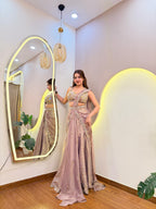 E684 AARFA REGAL DRAPE SAREE