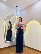 E605 3PC DRAPE SKIRT SET