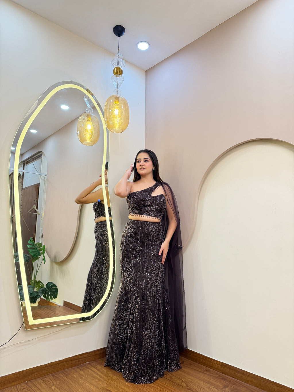 E467 CROP TOP LEHENGA