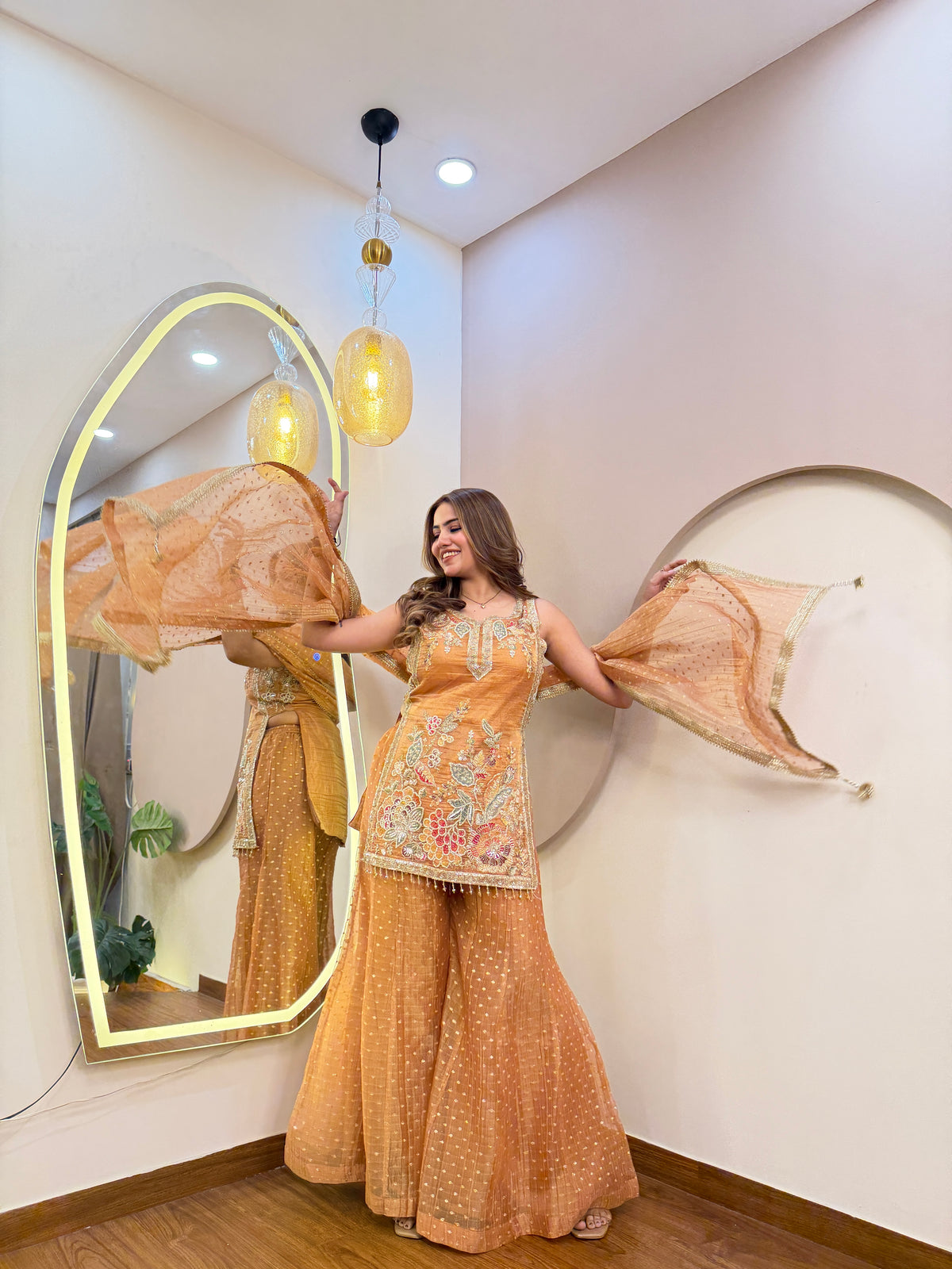 E158 3PC SHARARA SUIT