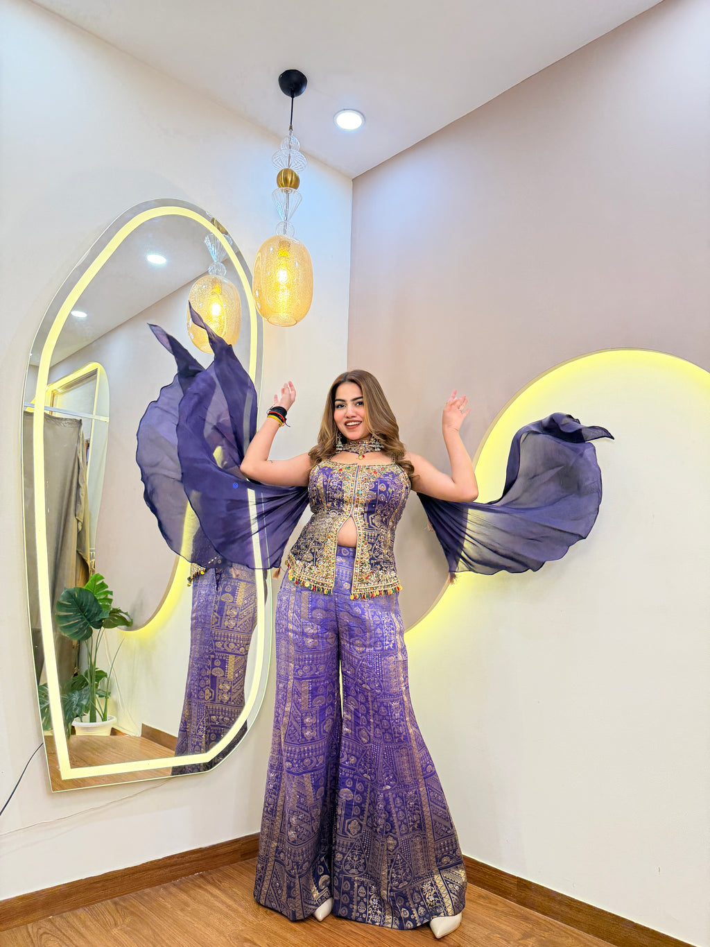 E644 3PC SHARARA SET