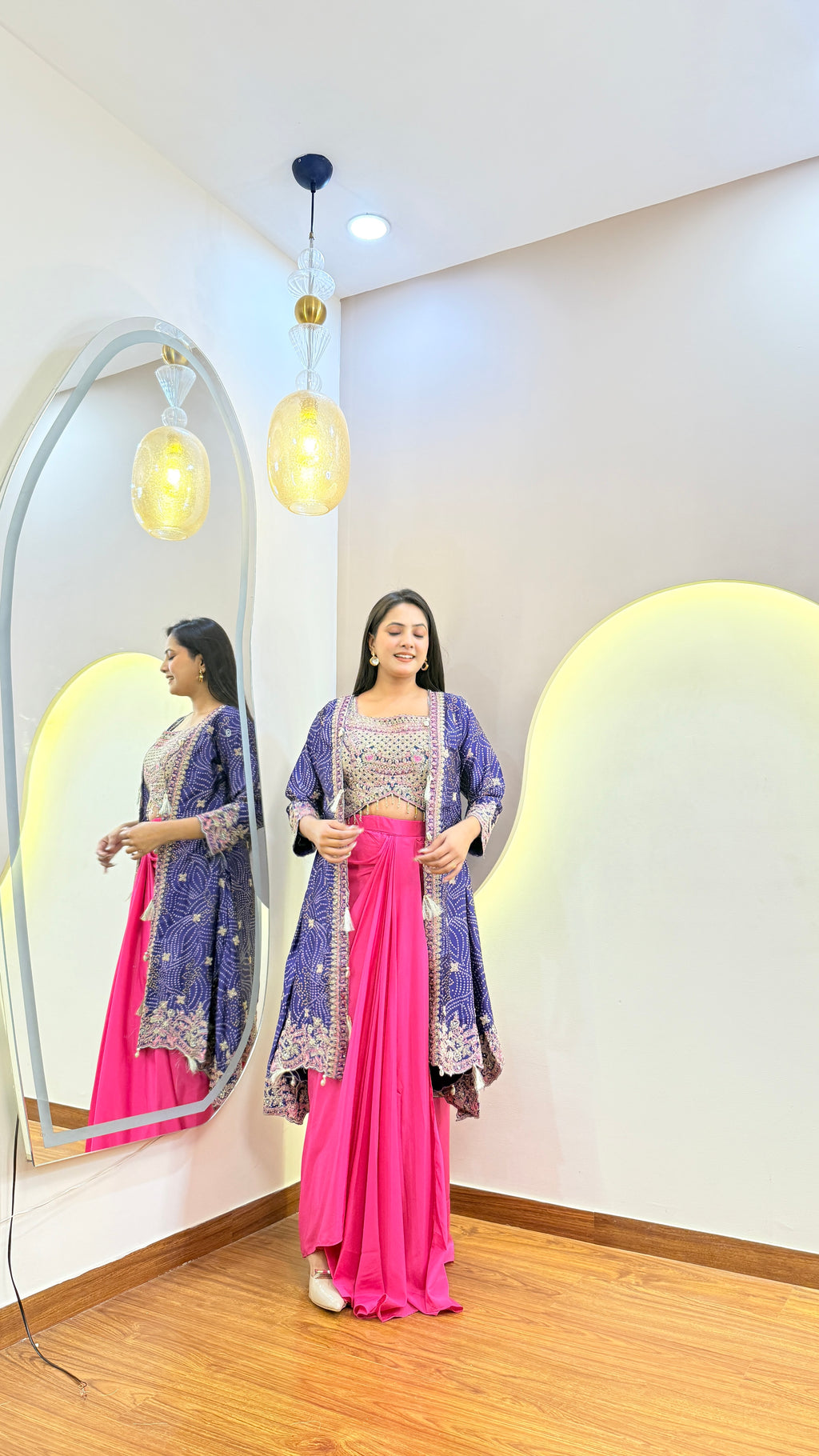 F19 DRAPE SKIRT WITH SKIRT