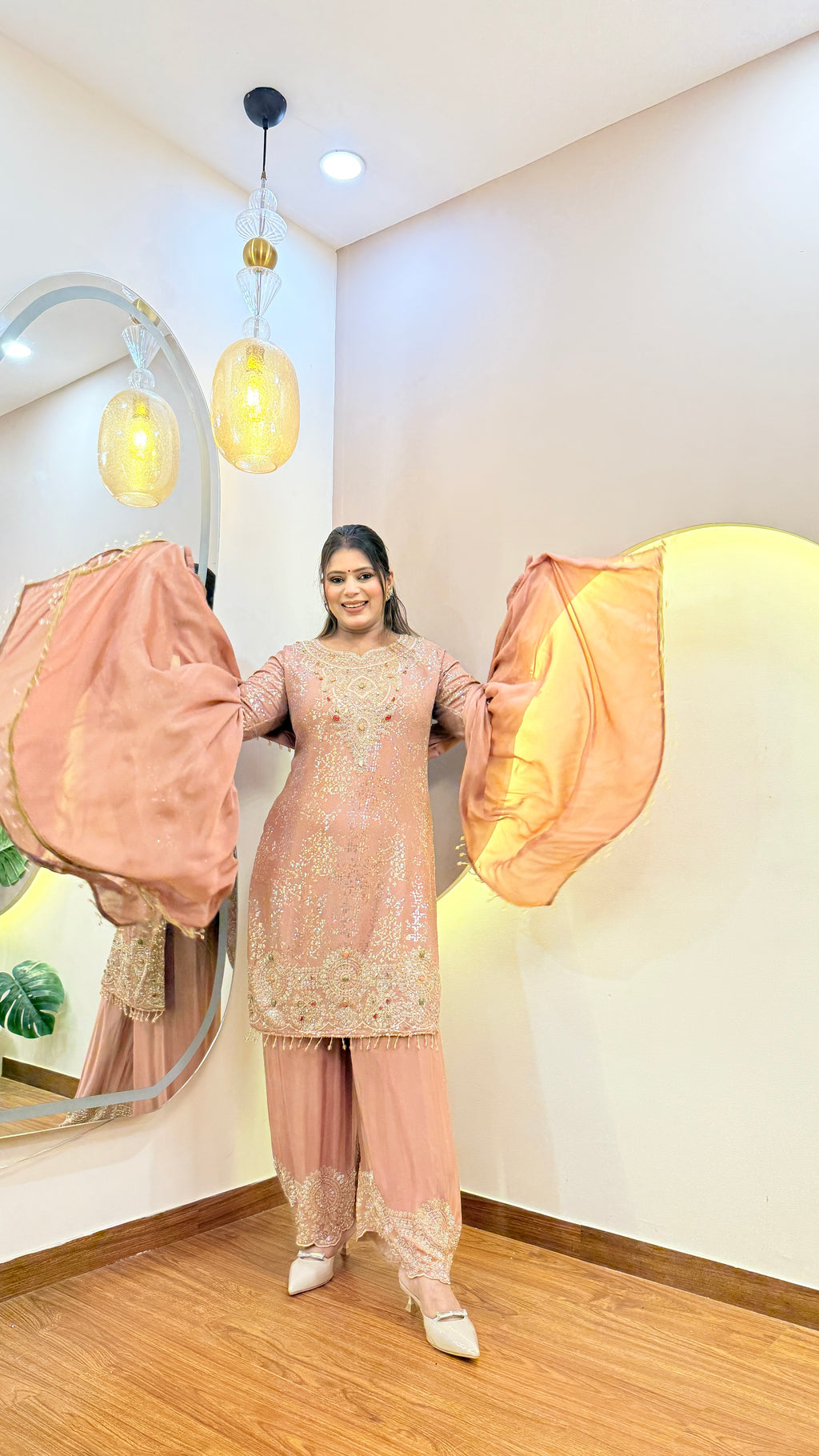 E727 3PC SHARARA SUIT