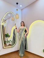 E585 BANARSI DRAPE SAREE