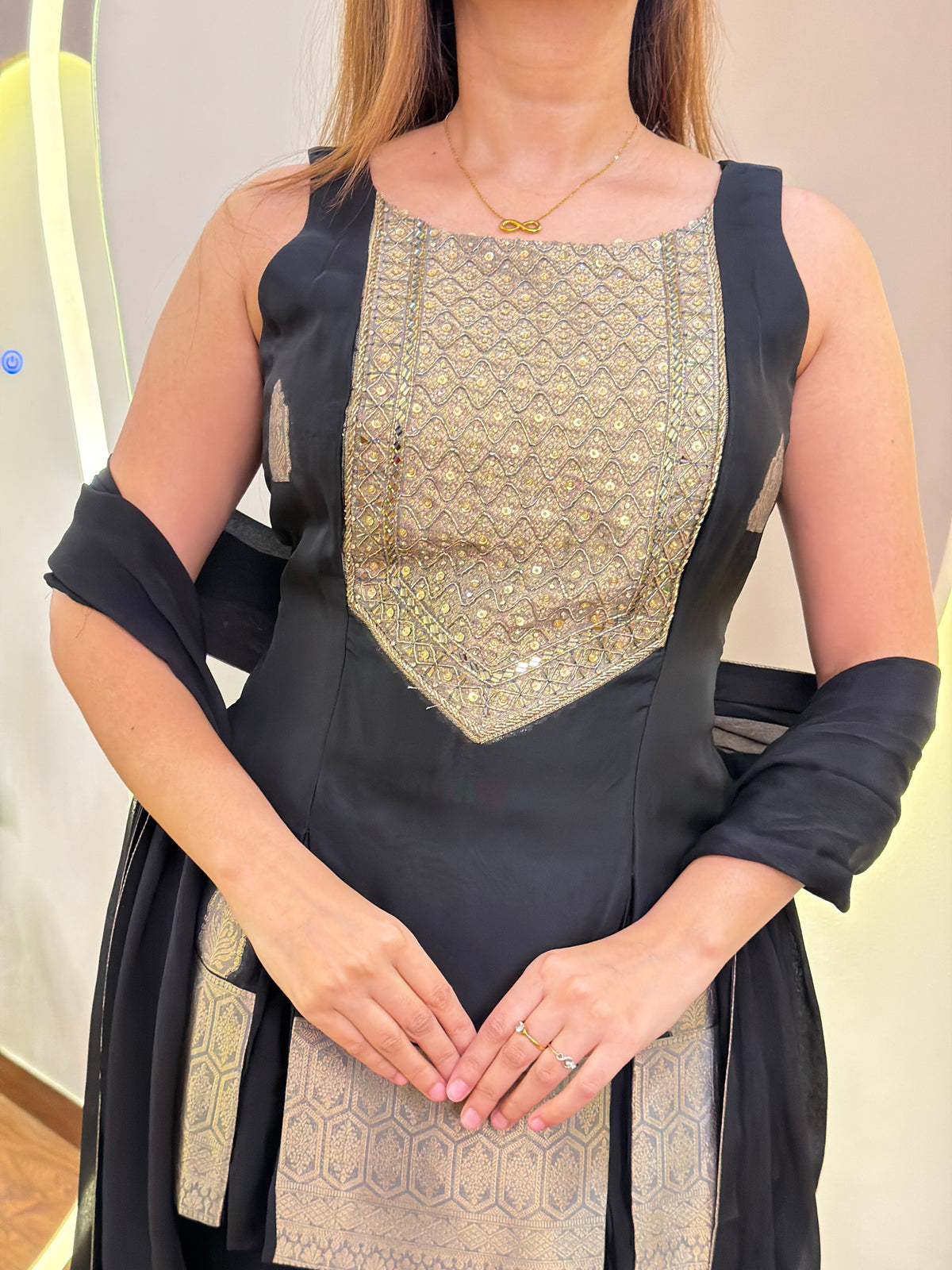 E809 3PC SHARARA SUIT