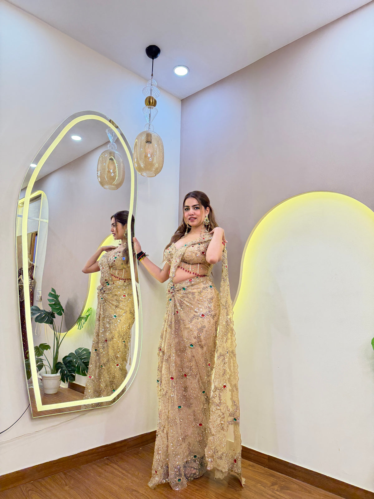 E796 PREMIUM DRAPE SAREE