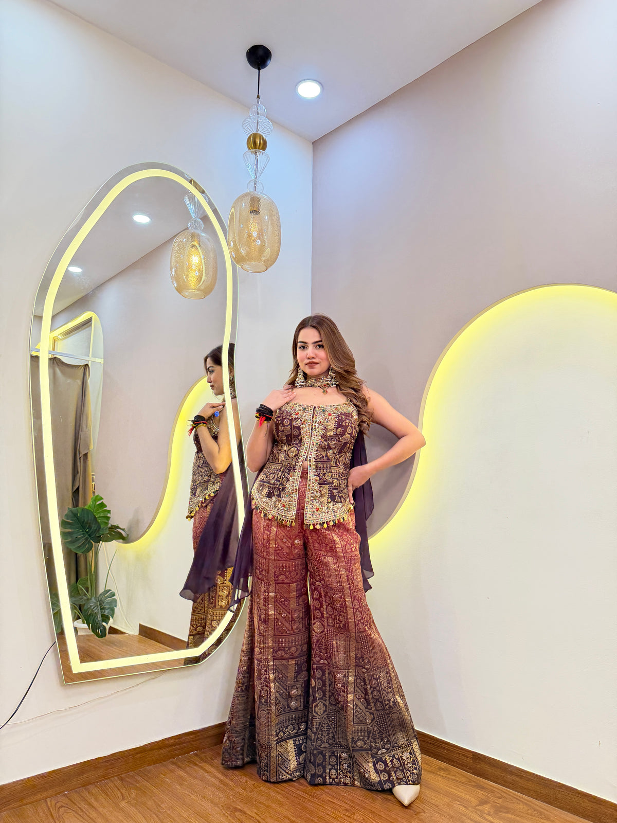 E644 3PC SHARARA SET