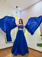 E821 CROP TOP LEHENGA