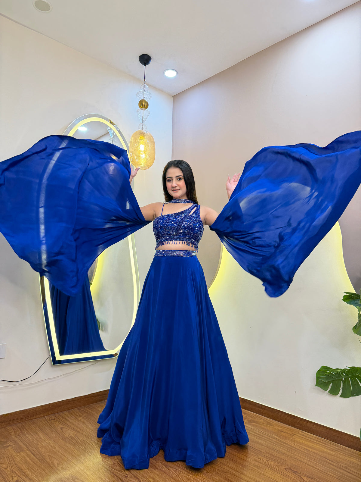 E821 CROP TOP LEHENGA