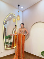 E423 AARFA REGAL DRAPE SAREE