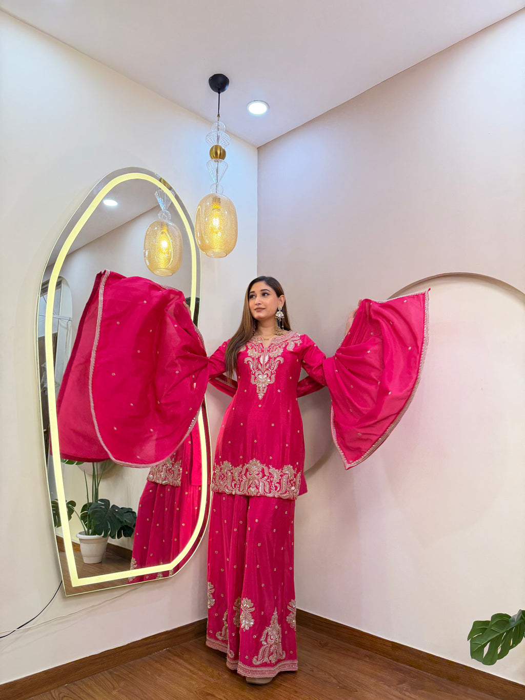 E328 3PC SHARARA SUIT