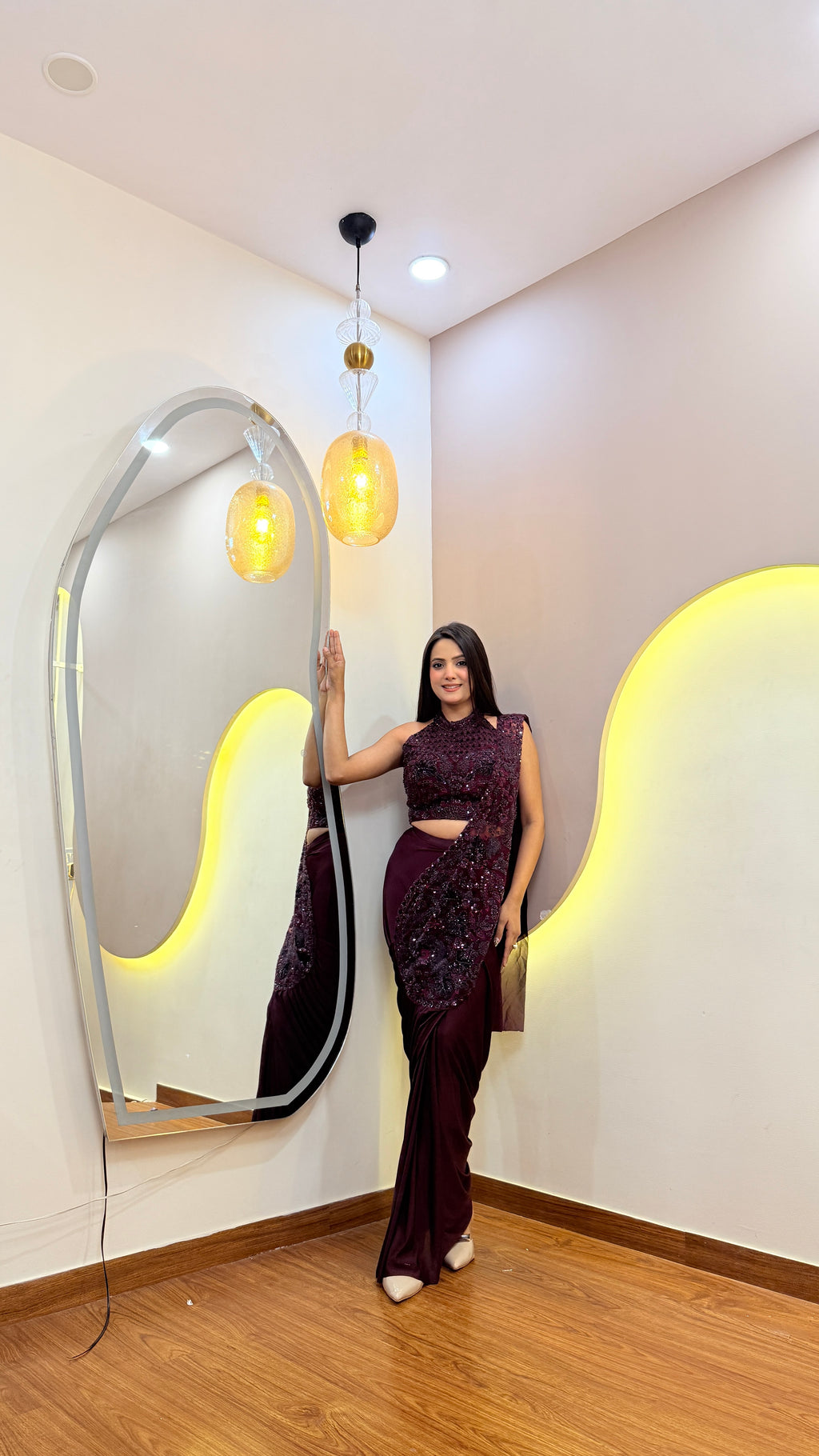 F124 PRE DRAPE SAREE