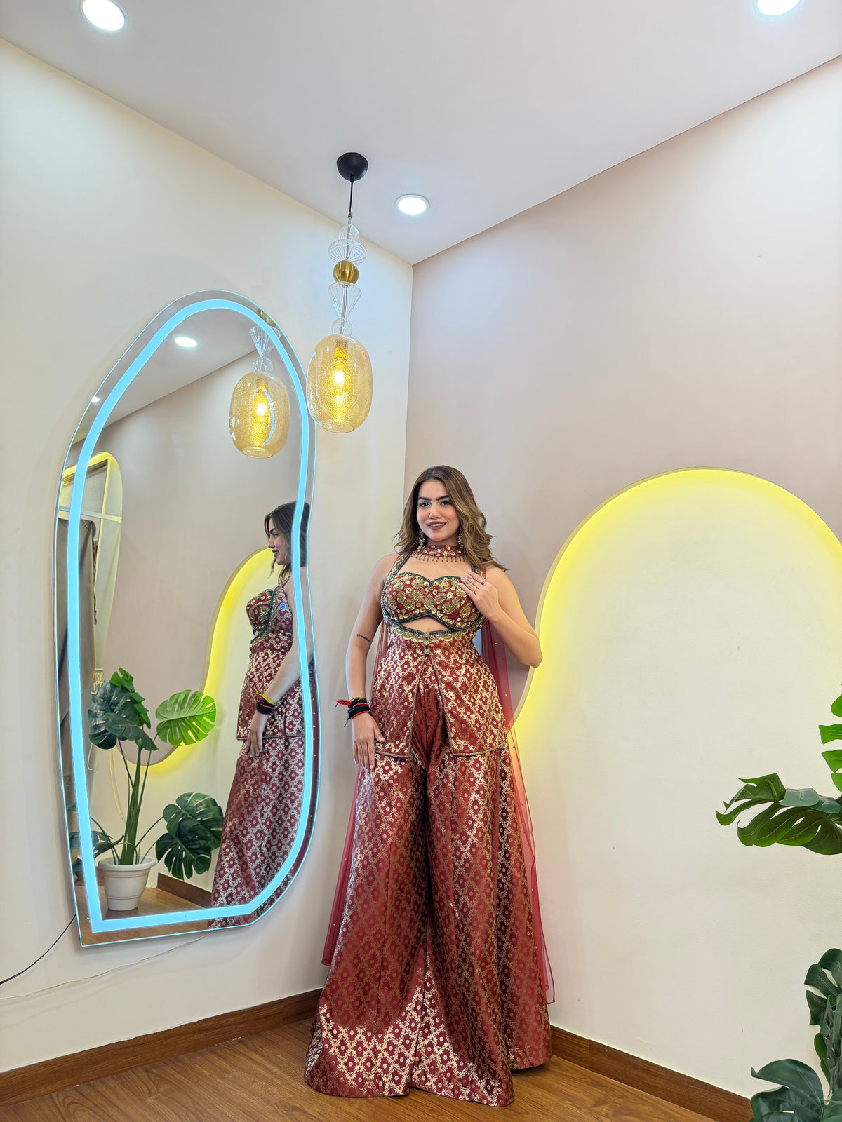 E707 3PC SHARARA SET