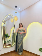 E585 BANARSI DRAPE SAREE