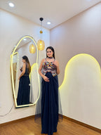 E605 3PC DRAPE SKIRT SET