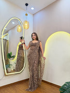 E572 AARFA REGAL DRAPE SAREE