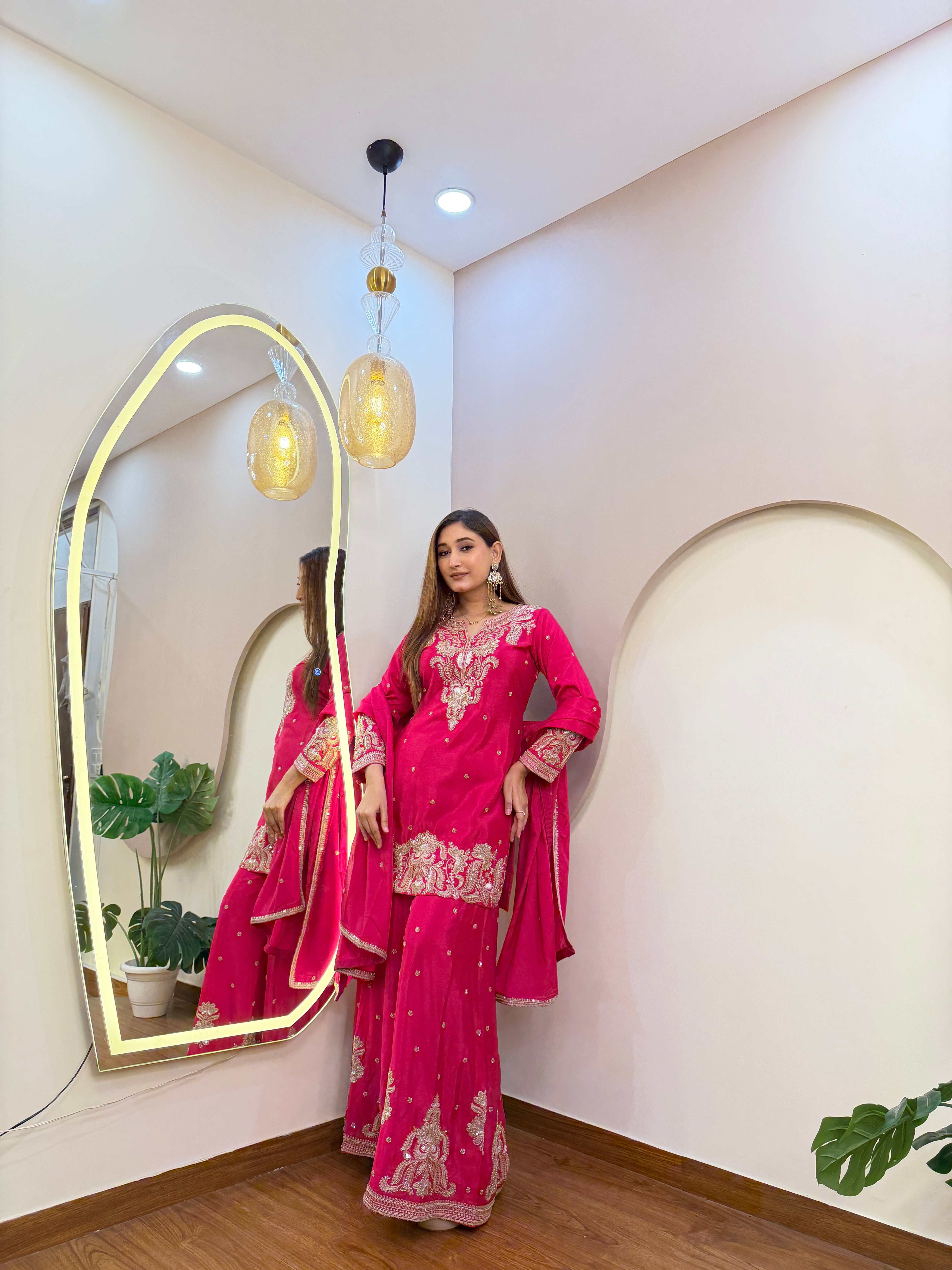 E328 3PC SHARARA SUIT