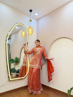 E399 AARFA REGAL SHARARA SUIT