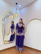 E104 3PC SHARARA SUIT