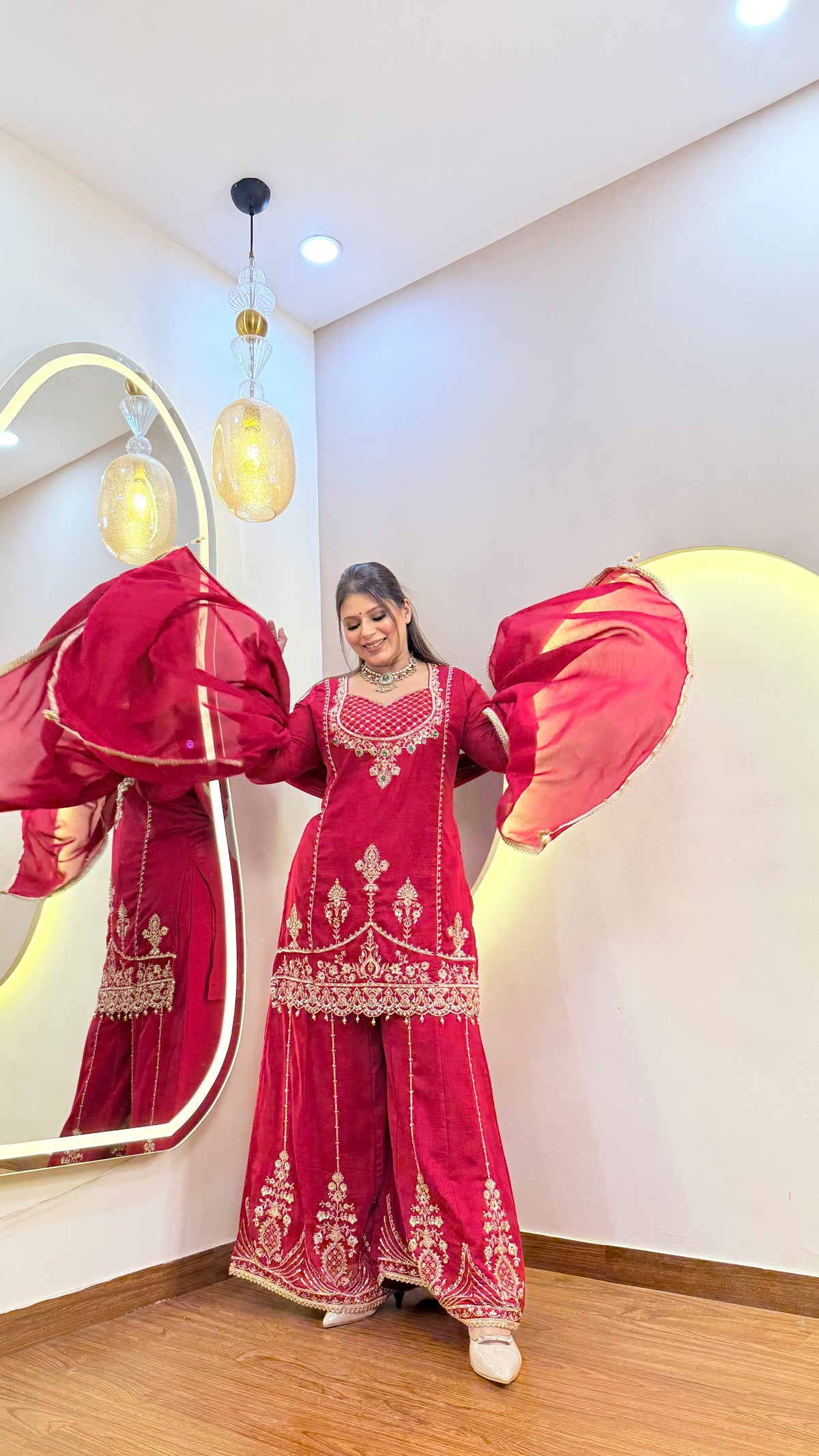 E825 3PC SHARARA SUIT