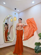 E383 AARFA REGAL DRAPE SAREE